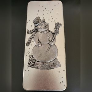 FANNIE MAY SNOWMAN ~METZKE STYLE HEAVY PEWTER ~ VINTAGE